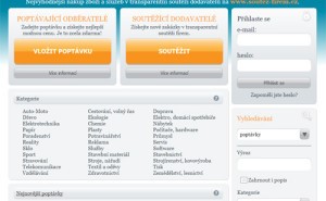 Poptávkový web Soutěž firem